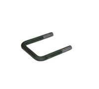 Cavallotto Staffa Molla Quadra 30mm Trave 100mm confezione da 2 pezzi