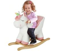 Cavalluccio a Dondolo Cavalcabile Peluche Giocattolo per Bambini con Effetti Sonori Maniglie e Cintura Divertiti un mondo con il bellissimo animale a dondolo targato Bakaji.Questo fantastico animalett