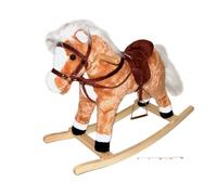 Cavalluccio a dondolo con effetti marrone