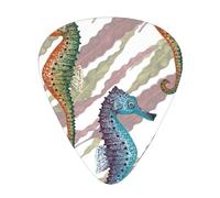 Cavalluccio marino Laminaria,12 pezzi di plettri per chitarra, 3 plettri di diverso spessore per chitarra acustica, basso, ukulele