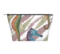Cavalluccio marino Laminaria, Borsa da toilette Borsa per trucco Borsa per cosmetici Borsa da toilette da viaggio portatile