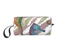 Cavalluccio marino Laminaria, Borsa per il trucco Borsa per cosmetici Borsa da toilette da viaggio portatile Borsa per trucco Organizer