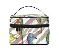 Cavalluccio marino Laminaria, Borsa per il trucco Borsa per cosmetici Borsa da viaggio portatile da viaggio Astuccio per matite