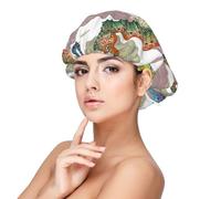 Cavalluccio marino Laminaria,Cuffia da notte in raso per adulti - Cuffia da notte elastica per donna, copricapelli per la notte