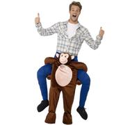 Cavalluccio Monkey Costume Finto Gambe Adulti Vestito Animale Donna Uomo