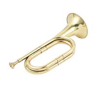 Cavalry Trumpet Brass, Brass Strumento Taps Bugle, Toy Trumpet Gold, Band Musical Instruments, Orchestra Bugle Brass, Fashionable Cavalry Trumpet, Gold Bugle Instrument, Beginner Brass Bugle