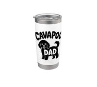 Cavapoo Papà Carino Cane Proprietario Doodle Cucciolo Padre Umorismo Doggy Bicchiere termico in acciaio inox doppia parete