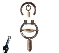 Cavatappi a ferro di cavallo da parete, apribottiglie retrò a ferro di cavallo, stile industriale, decorazione da parete per bar da cucina