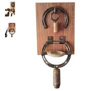 Cavatappi a ferro di cavallo da parete, strumento di decorazione rustica, resistente strumento manuale per rimuovere il sughero per bar, cucina, grotta degli uomini