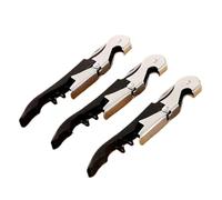 Cavatappi a vite portatile Utensili da cucina multifunzione for bottiglia di birra professionale in acciaio inossidabile Apri vino rosso(3pcs)
