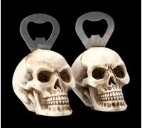 Cavatappi Con Teschio Set Da 2 - Decorazione Goth Per Bottiglie Regalo