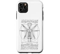 Cavatappi da barista enofilo Vitruviano Uomo Da Vinci Vino Custodia per iPhone 11 Pro Max