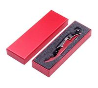 Cavatappi da Cameriere,68g 3 in 1 Cavatappi Professionali Sommelier,Corkscrew Wine Opener Apribottiglie Vino,Acciaio Inox,Scatola Regalo (Rosso)