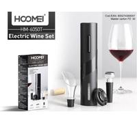 Cavatappi Elettrico Apribottiglie Automatico a Batterie Set Completo HM-6050T