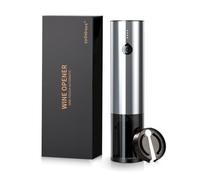 Cavatappi Elettrico per Vino Apribottiglie Elettrici Automatico Professionale per Gli Amanti del Vino Regalo di Lusso (Argento, Cavatappi con Taglia Capsule, Scatola Regalo, Ricaricabile, Un Tocco)