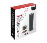 Cavatappi elettrico Peugeot Line Reverse h 21 cm per Estrazione di sughero elettrica automatica Alluminio, Carbon Color nero