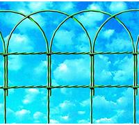 Cavatorta RA01090025B Rete Ornamentale Ondulata, Zincata E Plasticata, Fili Verticali Ondulati Dia, Fili Orizzontali Intrecciati Dia