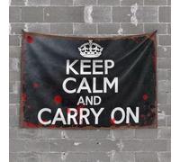 Cave Man Bar Keep Calm And Carry On: The Original Poster Tapestry Stuff For Boys Room Tapestry (100 x 150 cm)