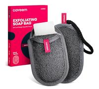 CAVEEM Sacchetti di sapone, sacchetti di sapone esfolianti ruvidi per doccia e bagno (confezione da 2)