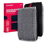 CAVEEM Scrubber Esfoliante Per Il Corpo, Grande Esfoliante Per Il Corpo A Doppia Consistenza Per Rimuovere La Pelle Morta, Spugna Quadrata Leggera, Morbida E Ruvida Per La Doccia, 2pcs