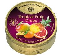 Cavendish & Harvey | Gocce di caramelle dure tropicali | latta da 200 ml