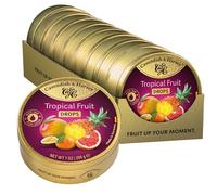 Cavendish & Harvey Tropical Fruit Drops - Confezione da 9 confezioni da 200 g, mango, pompelmo, maracuja, Kalamansi, anananas, con vero succo di frutta naturale, vegano, halal, kosher, 9 x 200 g