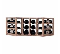 Caverack Mezzo modulo angolare - 12 bottiglie - Rovere