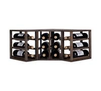 Caverack Mezzo modulo angolare - 12 bottiglie - Rovere affumicato
