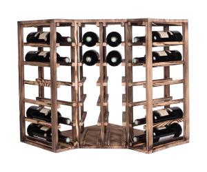 Caverack Modulo angolare - 24 bottiglie - Pino bruciato