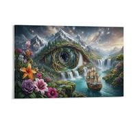 Caverna degli Occhi Divini Quadro Su Tela Canvas Stampe Da Parete Cascate della Galassia Decorazioni Quadri Su Tela Stampa Su Tela Pittura Poster Di Arte Per Camera Da Letto E Da Pranzo, Soggiorno