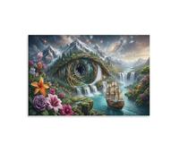 Caverna degli Occhi Divini Stampe Su Tela Di Stampe Da Parete Cascate della Galassia Decorazioni Pittura Su Tela Stampa Su Tela Pittura Poster Di Arte Per Camera Da Letto E Da Pranzo, Soggiorno, C