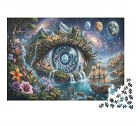 Caverna degli Occhi DiviniPuzzle 1000 Pezzi Cartone Riciclato Classico Cascate della Galassia Attività Indoor Famiglia, Relax Mentale, Regalo Per Amatori Di Puzzle Adolescenti 12+ 38x26cm/1000pcs