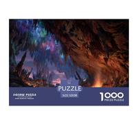 Caverna di Cristallo Twilight Puzzle Per Bambini PrincipiAnti 12+, Natural Paesaggio Cartoncino Premium, Sviluppo Cognitivo, Ocio InfAntile, Regalo Semplice 52x38cm/1000pcs