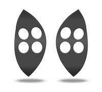 CAVERZ Decorazione per Mercedes SLK R171 e Classe C W203, comando volante, interruttore multifunzione, set di riparazione (antracite opaco (colore originale)