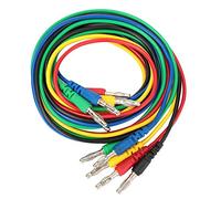 Cavetto di prova a banana, p1043 5 pezzi Cavo di prova da banana a spina a banana Set da 4 mm Impilabile Banana Cavo di prova a filo Cavo di prova Stampaggio ad iniezione Maschio