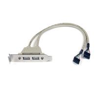 ST USBPLATELP - Staffa per slot 2x porte USB-A, profilo basso