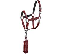 Cavezza a doppia regolazione con imbottitura in pile con lunghina Equestro