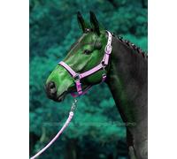 CAVEZZA CAPEZZA PER CAVALLI IN NYLON DOPPIA REGOLAZIONE HEADCOLLARS HALFTER