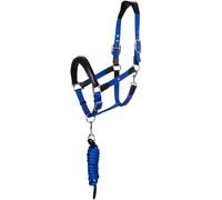 Cavezza ergonomica per cavalli modello Lani con inserti in cuoio Equestro