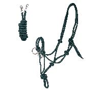 BRIGLIA CAVEZZA IN CORDA ANNODATA COMPLETA DI REDINI