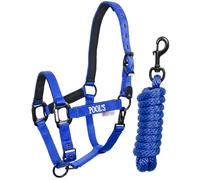 Cavezza in nylon completa di lunghina e fibbie con imbottitura in neoprene Pools