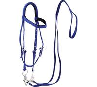 Cavezza Per Cavallo Cavezze for cavalli ispessite Comoda barella for collo con cinturino regolabile Corda da allenamento resistente e(Blue-S)