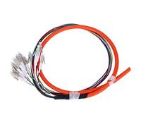 Cavi a fibre ottiche Fibra a treccia Cavo multimodale 12 LC/UPC-62.5/125 con guscio esterno in PVC per reti
