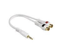 CAVI AUDIO HAMA Adattatore 3.5mm Jack - 2 RCA Bianco