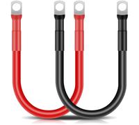 Cavi Batteria Auto 16mm² 30cm, Cavi Inverter, M8, Rosso Nego, 2 Pezzi
