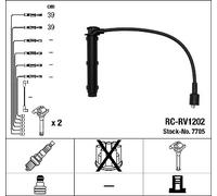 Cavi di accensione Cavo d'accensione a resistenza 7705 NGK per ROVER MG LOTUS