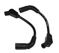 CAVI CANDELA NERI PARI LUNGHEZZA BOBINA LATERALE CENTRALE TRA CILINDRI PER MOTO HARLEY DAVIDSON harley davidson Sportster iron forty eight 13-16 FXSB Breakout; 08-11 FXCW/C Softail Rocker