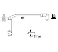 Cavi di accensione 0 986 357 124 BOSCH per OPEL ASTRA F Hatchback CORSA B