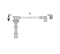 HITACHI 134118 Kit cavi candele