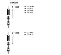 BREMI 212AD200 Kit cavi candele